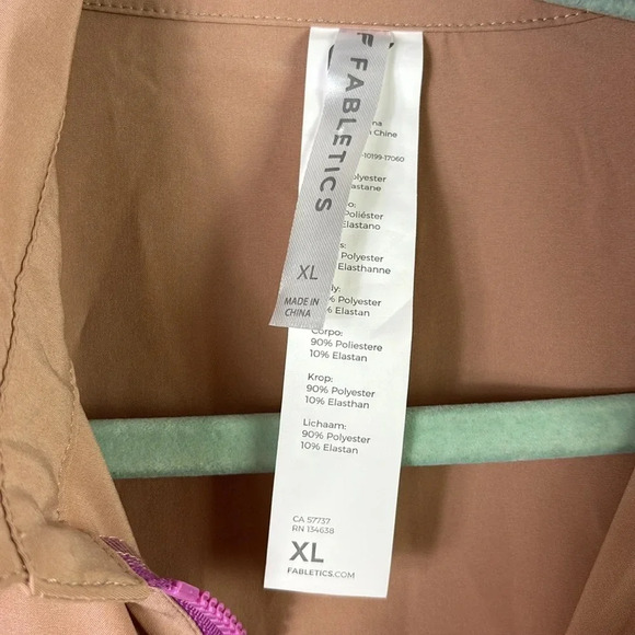 NWT Fabletics Harmony Woven Jumpsuit in Desert / Tan color size XL - Picture 12 of 16
